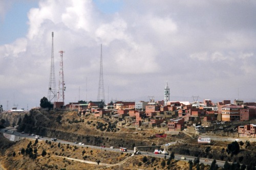 El Alto, Bolivia, 2006.At 4,000 meters El Alto, a poor suburb of La Paz which is itself mostly 500 o