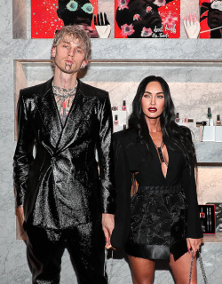 mfoxdaily:Megan Fox and Colson Baker at machine gun kelly’s UN/DN LAQR launch event" in west hollywood (Dec 4, 2021)