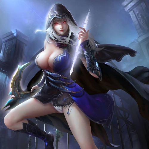 sexybossbabes:  Ahri -  Fiora - Katarina - Ashe - Caitlynn [hot League of Legends champs] // source: lolhentai.net // SBB<—