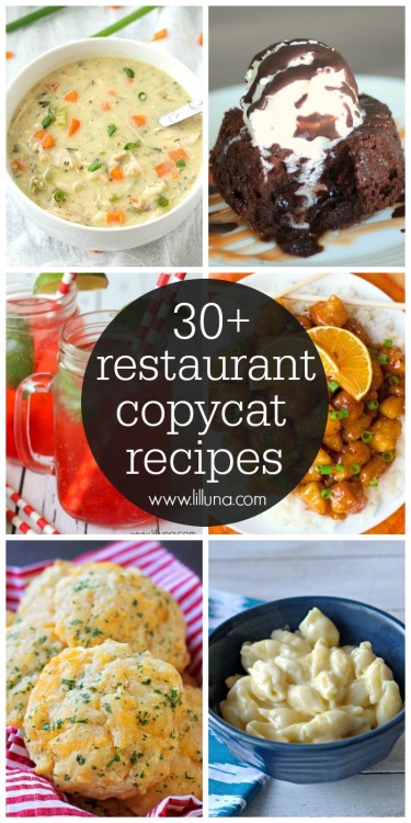 foodffs: 30+ Restaurant Copycat Recipes Really nice recipes. Every hour. Show me what you cooked!