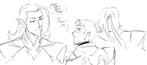 littlecofieart: Shiro watches out for his love companions. Watch your step Lotor, Space Daddy i