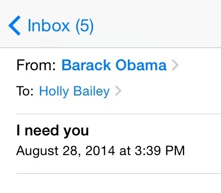 Barack Obama, sender of emails you wish you would receive from someone else.