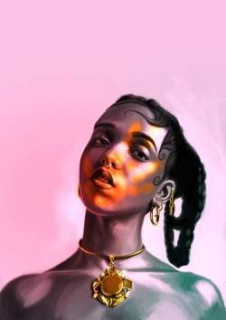 skyfisher-world:  FKA Twigs Might try different colour versions of this so stay tuned!