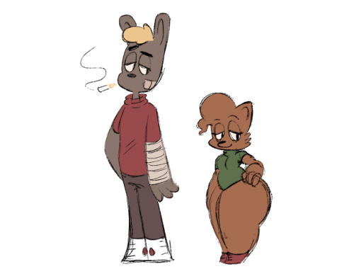 So, I made some OCs I think are here to stay (hopefully) Meet Jaden and Amy! Two freelance thieves t