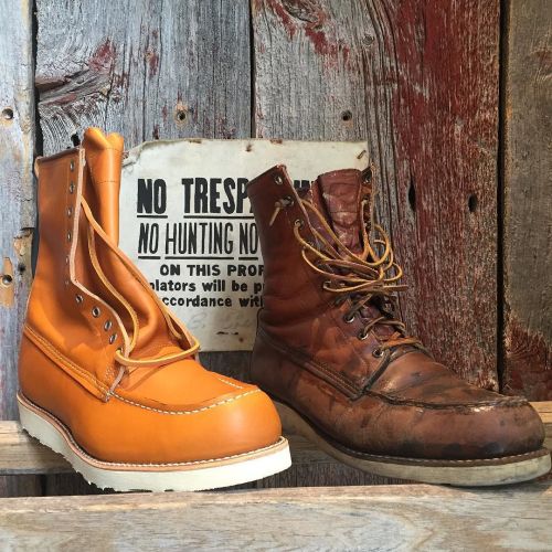 redwingshoestoreamsterdam:  Oh my! What a beautiful pair of Red Wing Shoes 9877 Irish Setter Gold Russet Sequoia. This pair probably dates from the 70s! | http://ift.tt/180OFjM | http://ift.tt/1TbhiFn