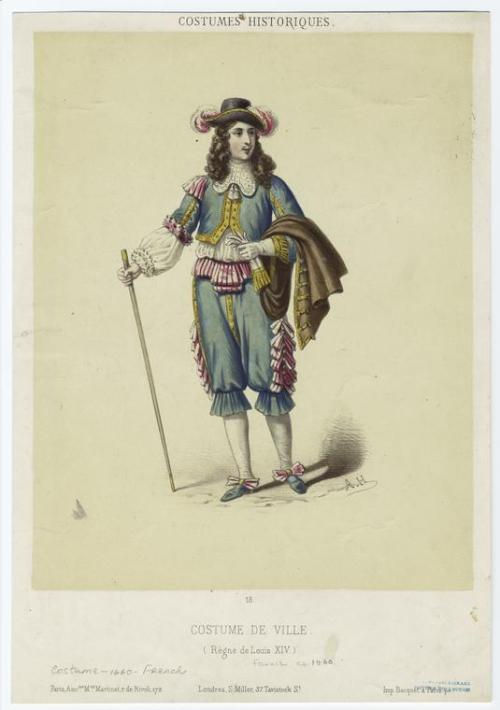 Costume de ville, (règne de Louis XIV) vers 1660