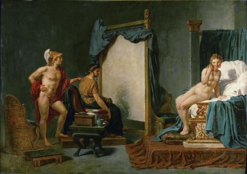 Apelles Painting Campaspe in the Presence of Alexander the Great, Jacques-Louis David (1748-1825)