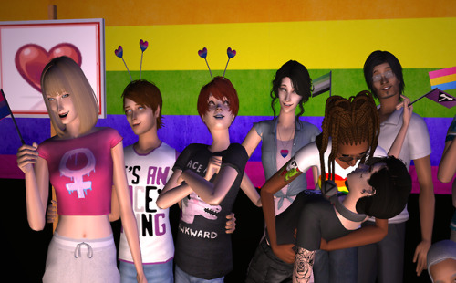 jayjixi - Belladonna Cove’s pride parade!(for @totallymaxis‘ pride...