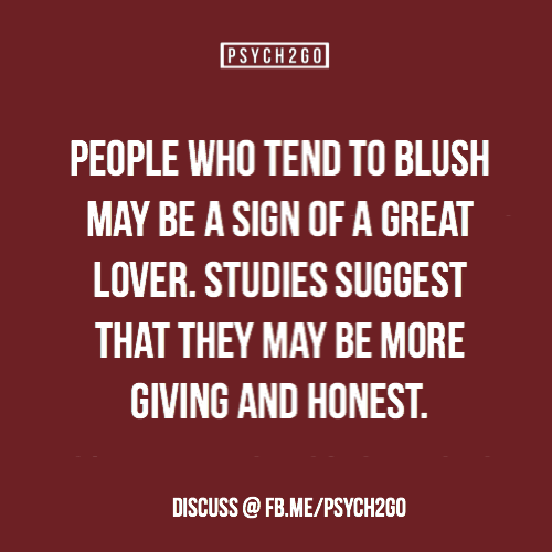 Suddenly I feel much better about being a blusher&hellip; :) 