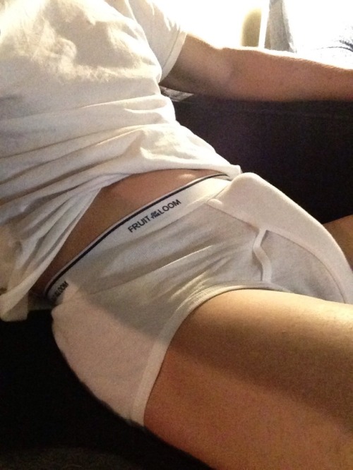 tightywhitespls: Just hangin out in my tighty whities tonight