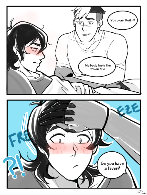 ame-gafuru:Day 02: Sickness // keith catches a cold and a sense of humor(?). here’s yet another prac