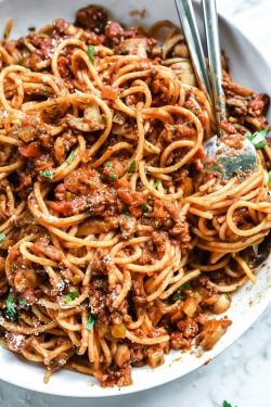 Fattributes: My Mom’s Homemade Spaghetti And Meat Sauce