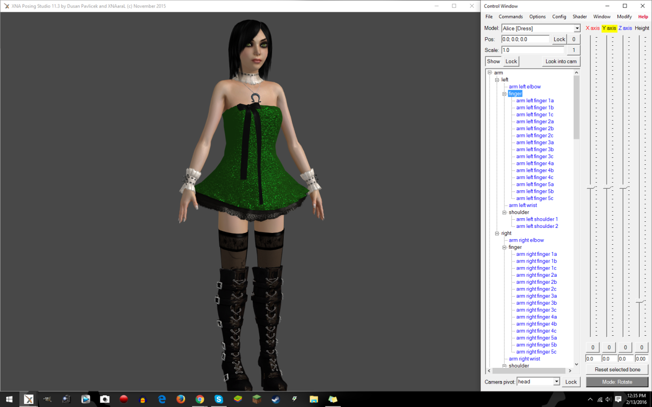 shimikari-xps:  Outfitting Alice. Made her boots a bit darker and gonna change out