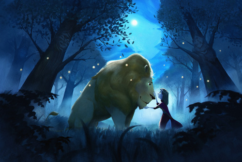 nolenlee:“Aslan & Lucy”Here is a tribute piece that I made for Gallery1988 for their upcoming “T