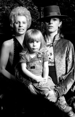 berlin-1976:  David, Angie, and Zowie Bowie photographed at the Amstel Hotel, Amsterdam, February 1974 | HQ source  