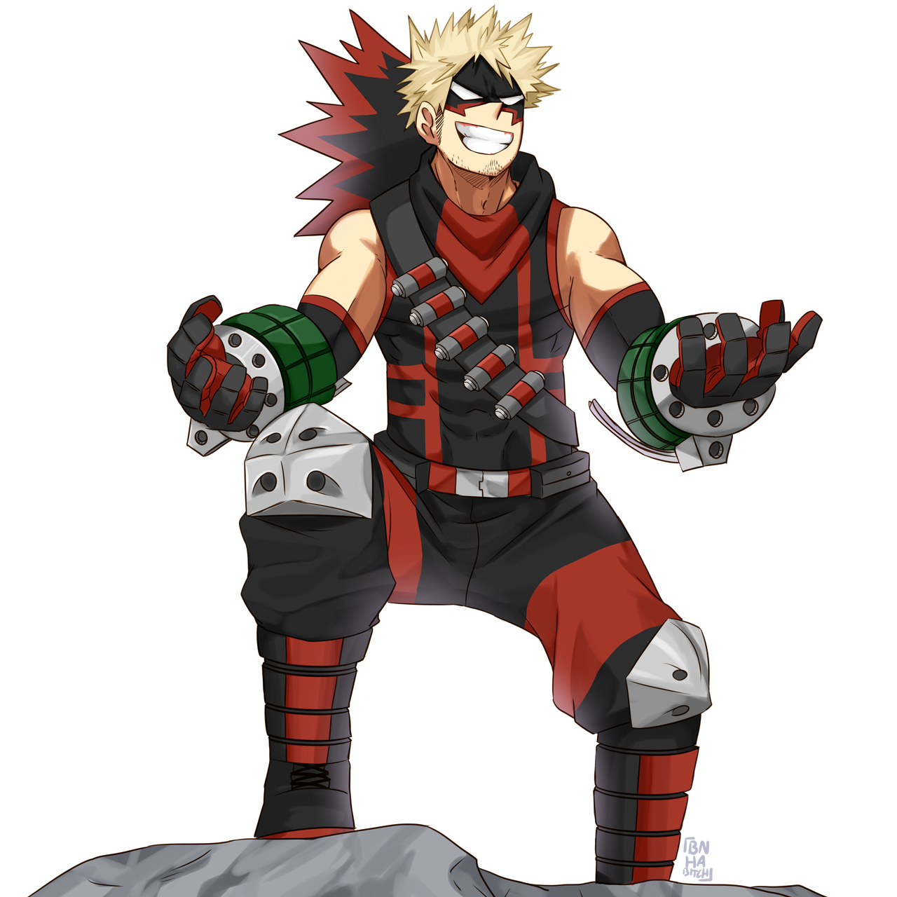 bnha-bitch:  I did a few redraws of some of Hori’s art but aged them up and used