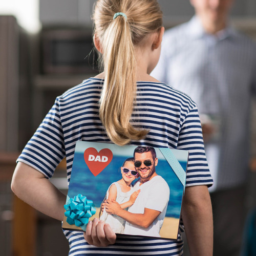 Create a wood panel of Dad’s favorite moment for heartwarming Father’s Day surprise. Free Same Day P