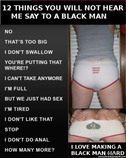 girlymonsta:  janietgirl:  Exactly my feelings too! I never say ‘No’ to Black!!!!  Never ever