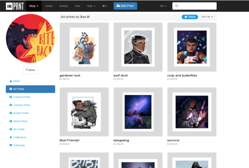 cobaltbeam: Just updated the shop with a few more prints!You can find it here[x] All my love to ever