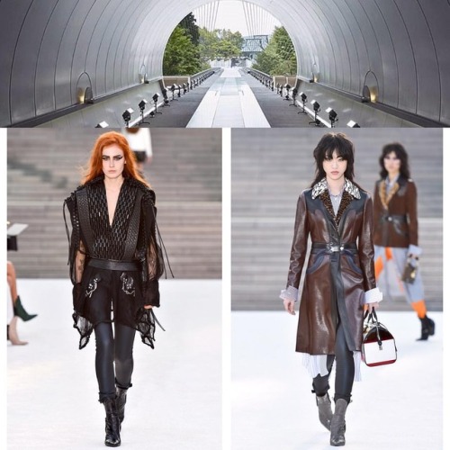 Sora Choi and Melody Vroom in @louisvuitton at The Miho Museum in Kyoto #wilhelminanyc #LVcruise #so