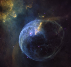 wonders-of-the-cosmos:  NGC 7635, The Bubble Nebula    Image Credit: NASA, ESA, Hubble Heritage Team (STScI / AURA)   