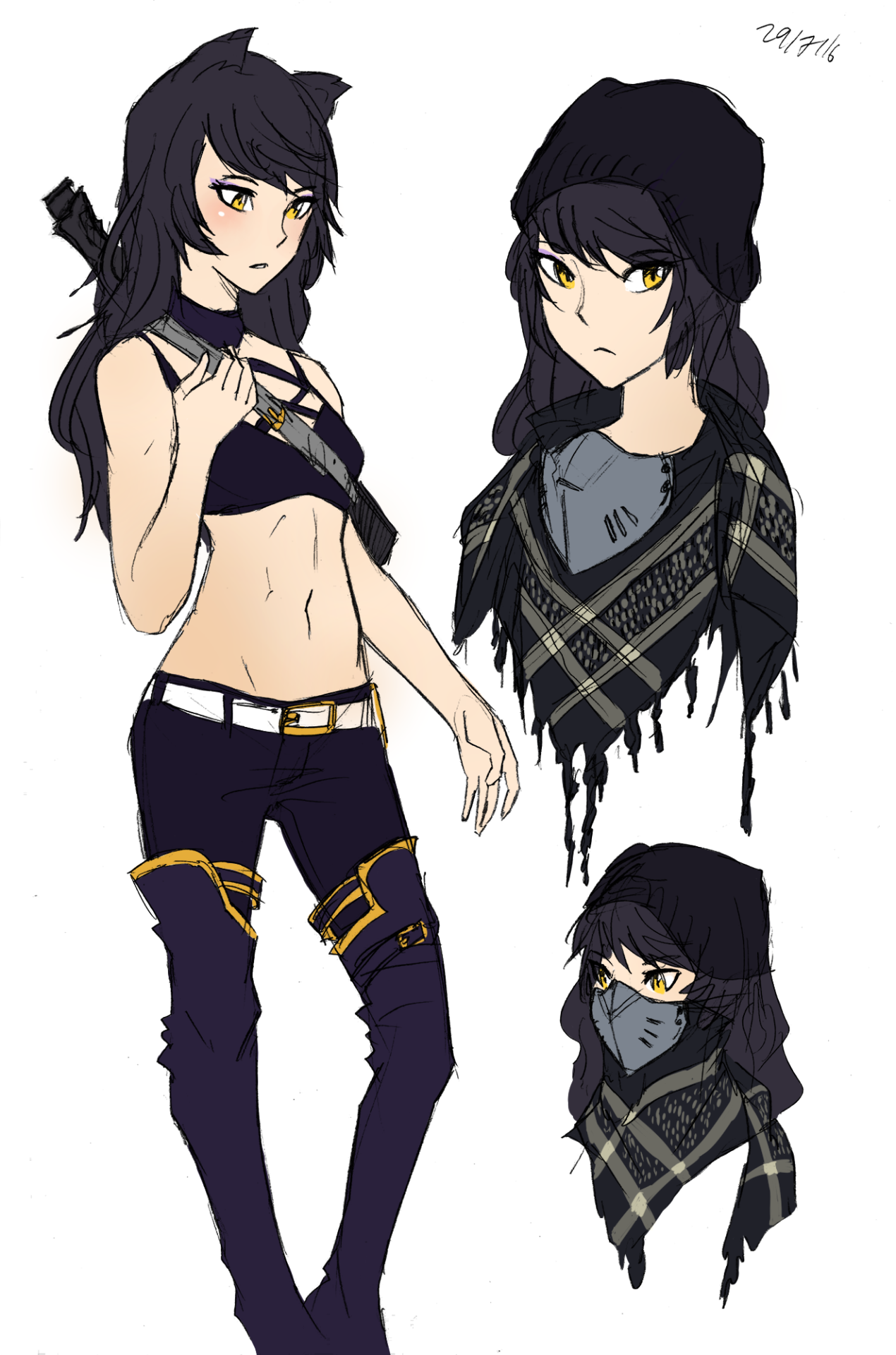 RWBY Fanservice — aaronktj: Volume 4 Blake! Also drew an outfit...