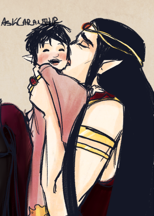 //All terrible jokes aside, have some archival spam of Fëanor’s fatherly antics.
