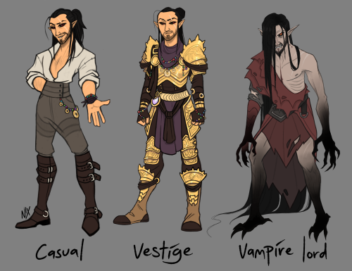 Some fullbody refs of my ESO main and poor little meow meow Sythaeryn Nox. You can read more about h