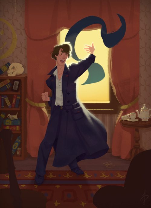 jamesdaviscourt: Come Watson, the game is afoot (again)!! Here is my completed full color Sherlock i