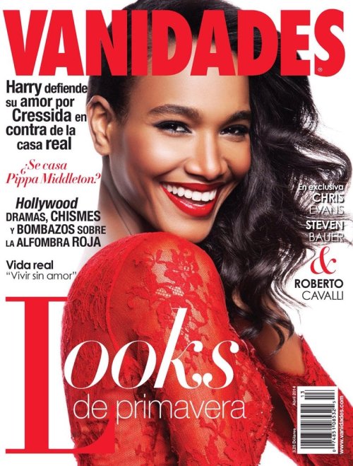 blackfashion:  Arlenis Sosa covers Vanidades Magazine April 2014 issue, photographed by Enrique Vega. Editorial titled ‘Protagoniza Tu Look,’ which means ‘Stars in Your Look’. Styled by Anna Katsanis, makeup by sandy Linter and hair by Hilda