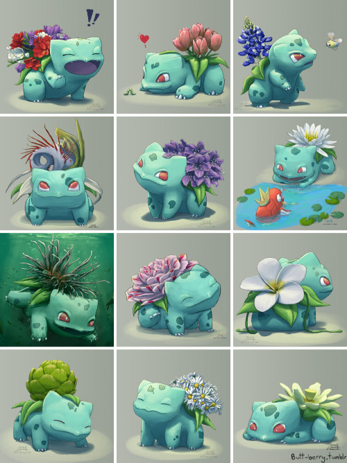 Sex butt-berry:  The whole gang from 2016butt-berry.tumblr.com/tagged/blooming-bulbasaur pictures