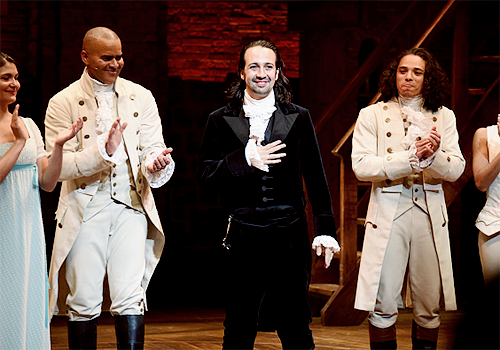 theatregraphics:  Lin-Manuel Miranda during the curtain call of his final performance