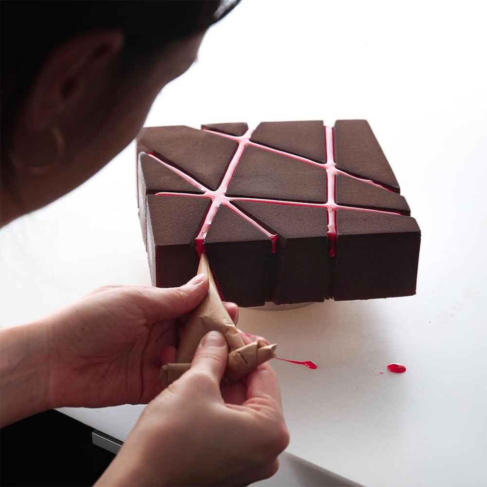itscolossal:  Unusual Geometric Cake Designs by Dinara Kasko