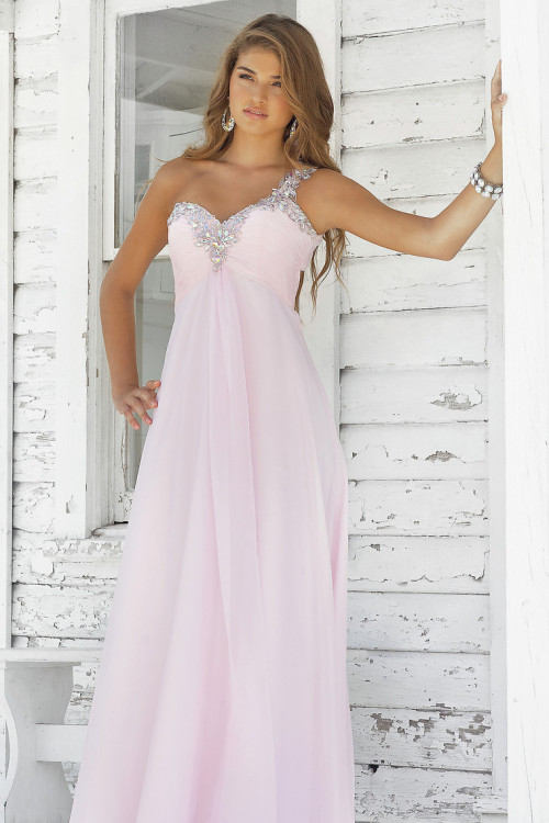 One shoulder formal dress