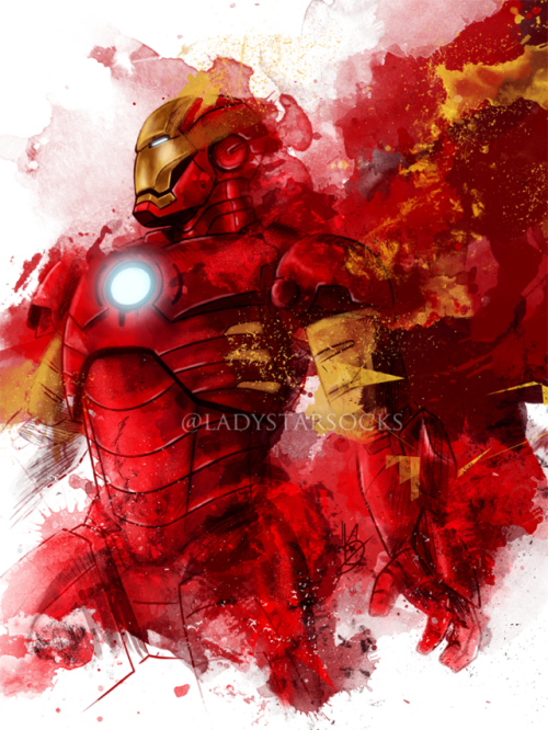 ladystarsocks: Forged | Iron Man | Marvel Just wanted to draw him again. &lt;3