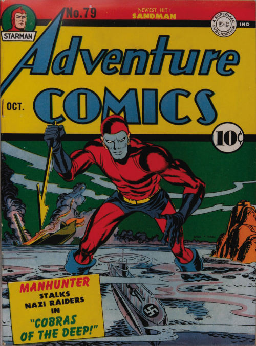 comicbookcovers:
“ Adventure Comics #79, October 1942, cover by Jack Kirby and Joe Simon
”