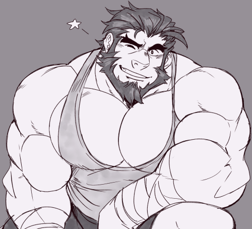 juggermelon:  Long time no see!! Been a while, huh?Here’s a recent Garcia from Fire Emblem I did. Looking nice and handsome!