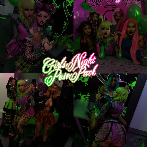 GIRLS NIGHT POSE PACKHi everyone! Yassy here :3 In honor of my birthday I did a little virtual party