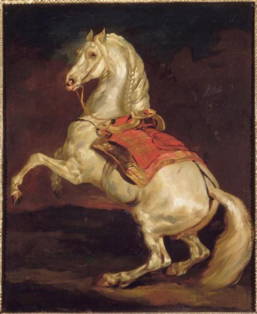 Napoleon’s Stallion, Tamerlan, Theodore GericaultMedium: oil,canvaswww.wikiart.org/en/