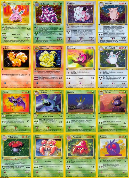 I actually have collected all but a few of these cards! Huge Pokemon fan as a kid. Probably still have them all! Haha!