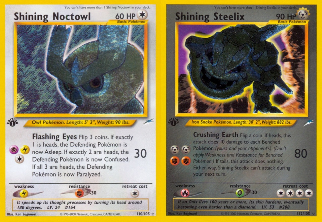 dragonitedelight:  Shining Cards in the Pokémon TCG ~ ★/☆ 