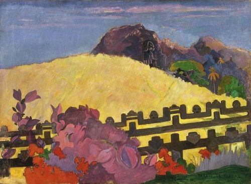 modernartstudy: the sacred mountain, 1892paul gauguin68cm x 91cm