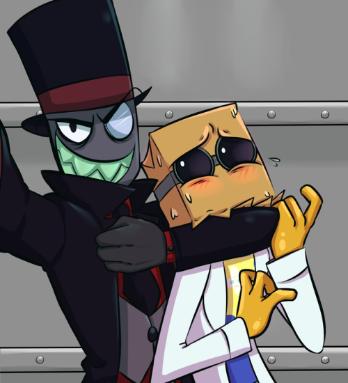 robotsmonstersmen:  30 Day OTP ChallengeDay 1: Selfie!OTP: Black Hat & Doctor Flug