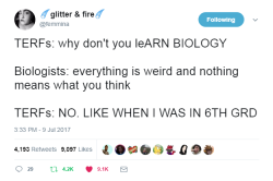 calystarose:  the-awkward-turt:  profeminist:   Source Want more info? Here ya go:   This Biology Teacher Disproved Transphobia With Science  ALSO:   Sex redefined “The idea of two sexes is simplistic. Biologists now think there is a wider spectrum