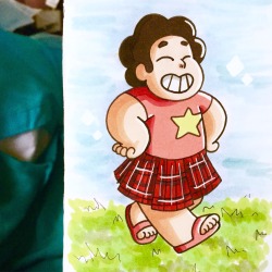 allofthedoodles:  Steven in a kilt, because I’m going to the Isle of Skye next week and I’m really excited! 🏔😄💚 