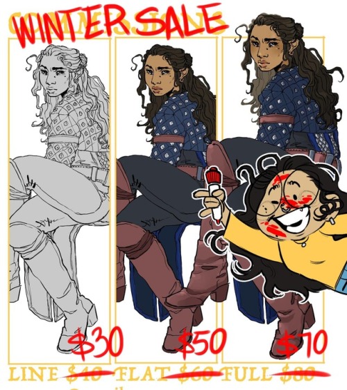 it was only a matter of time till i joined all the other artists for the WINTER COMMISSIONS. here&rs