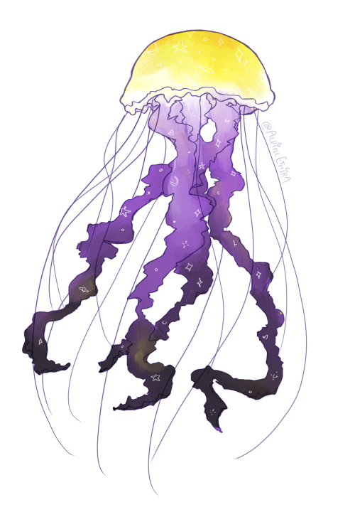 Nonbinary Jellyfish :) Up On My Redbubble Too