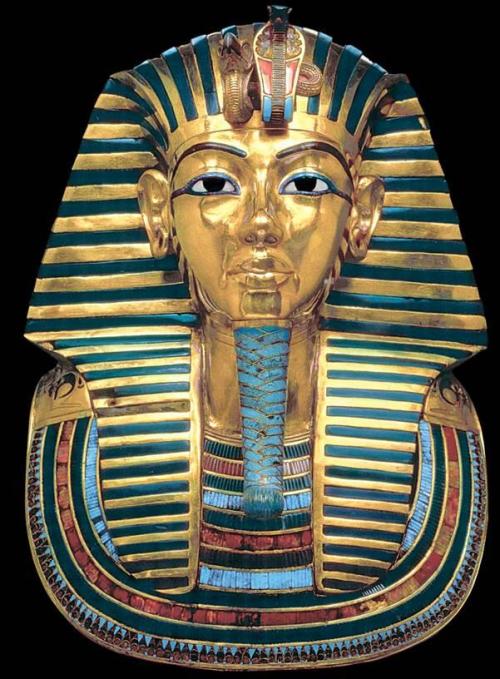 Funerary Mask of Tutankhamun, Thebes, Egypt (c.1323 BC)“This mask of Tutankhamun is an example of th