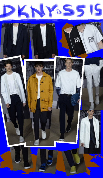 $DKNY$Changing the “NY” to “London,” DKNY presented its SS15 collection at L