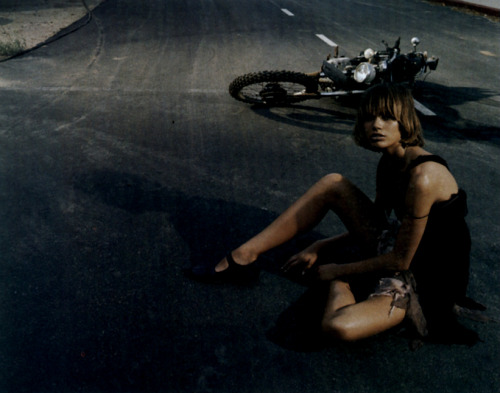 labsinthe: “Roadhouse Blues” Rianne Ten Haken photographed by Steven Meisel for Vogue Italia 2003